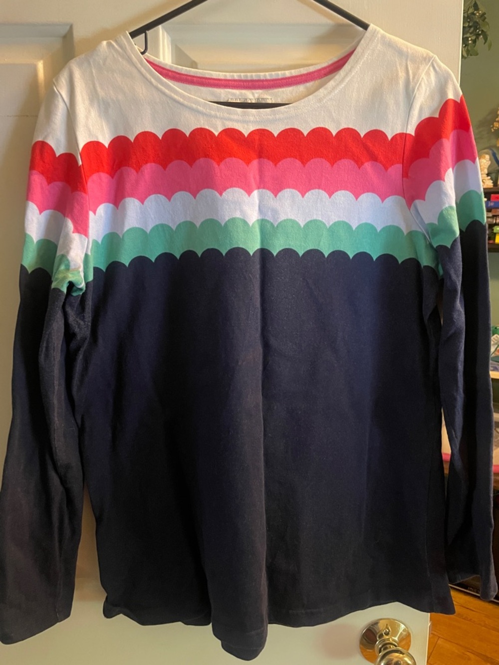 Joules scalloped top, size 12